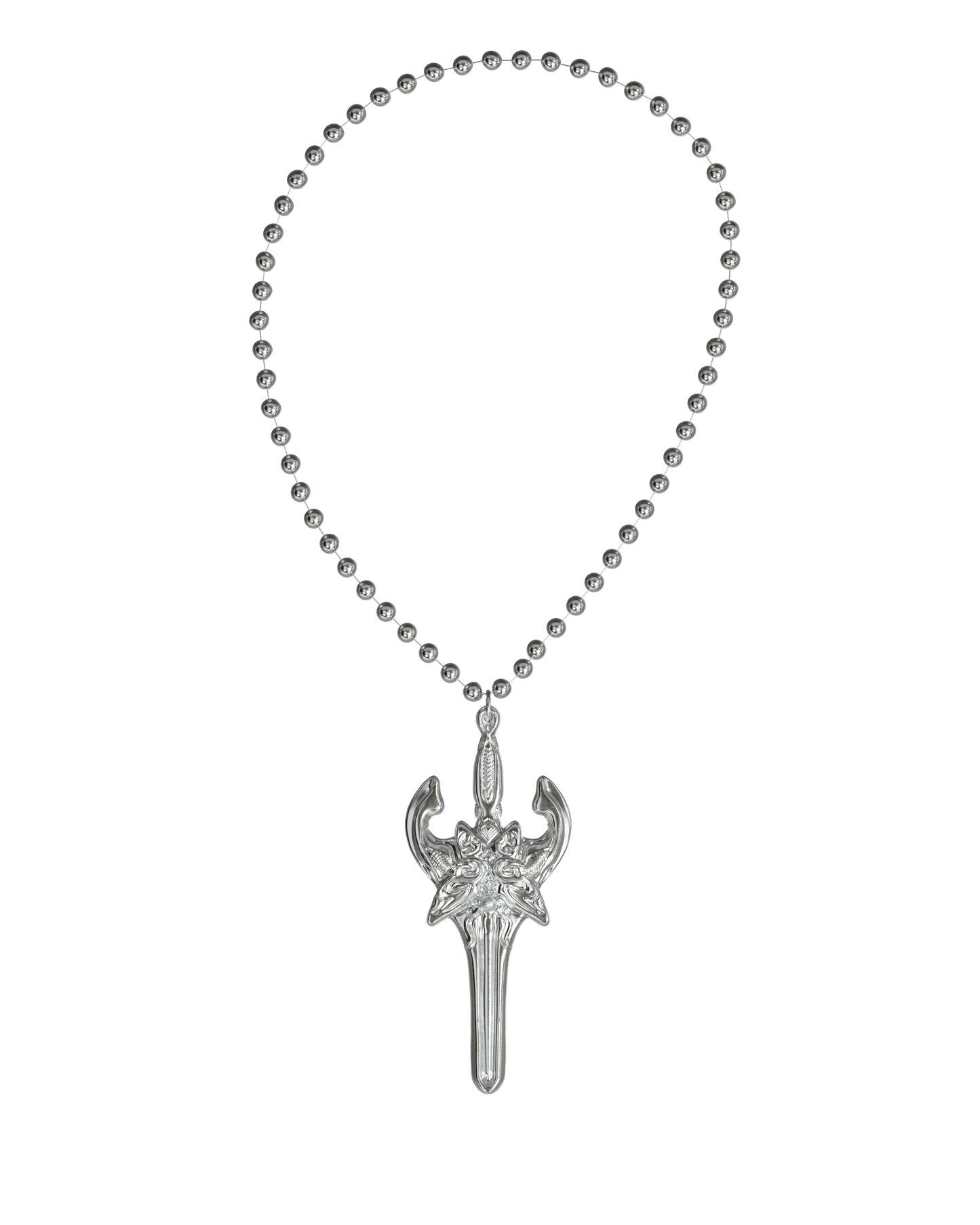 BUTTERFLY DAGGER S925 SILVER NECKLACE
