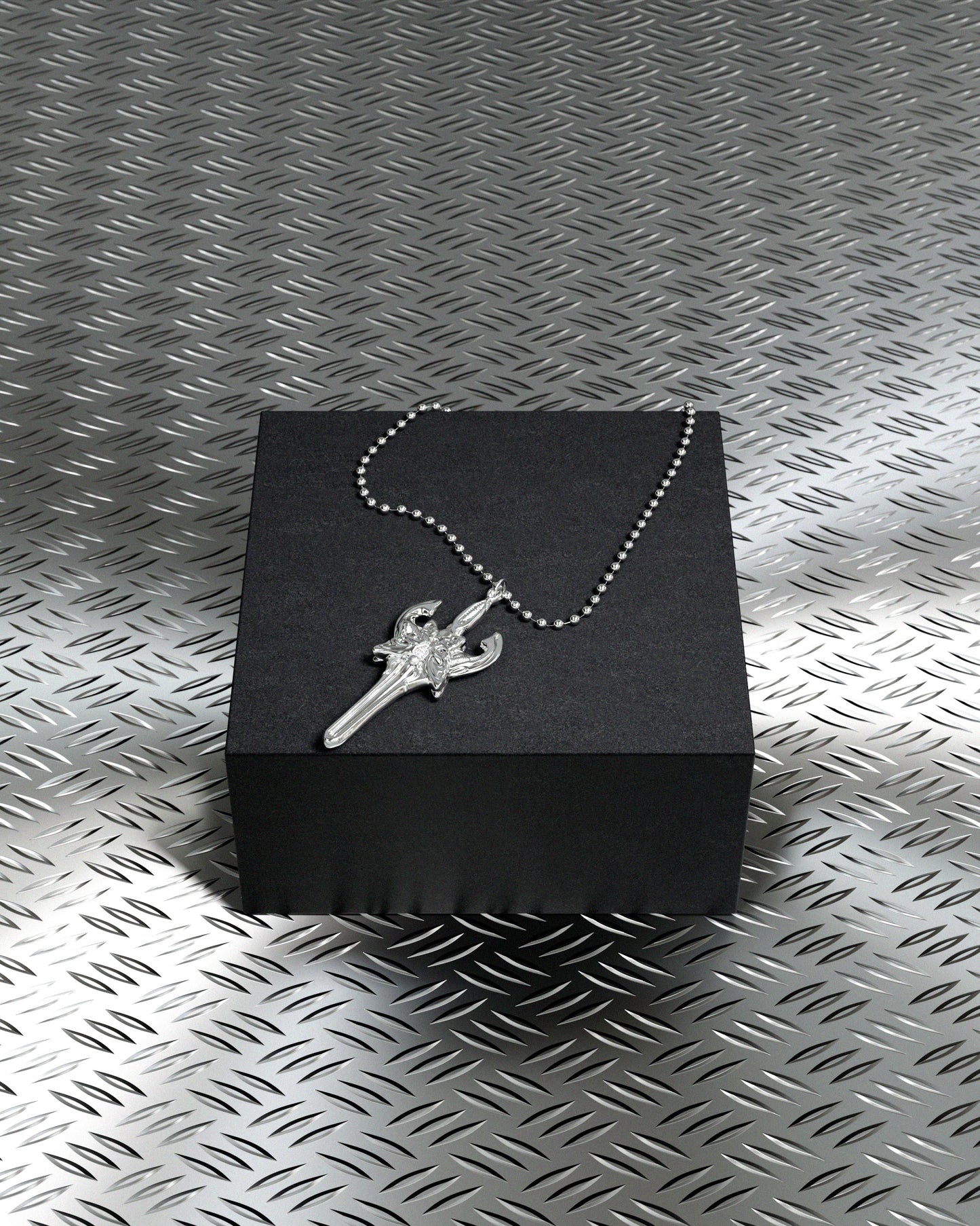 BUTTERFLY DAGGER S925 SILVER NECKLACE