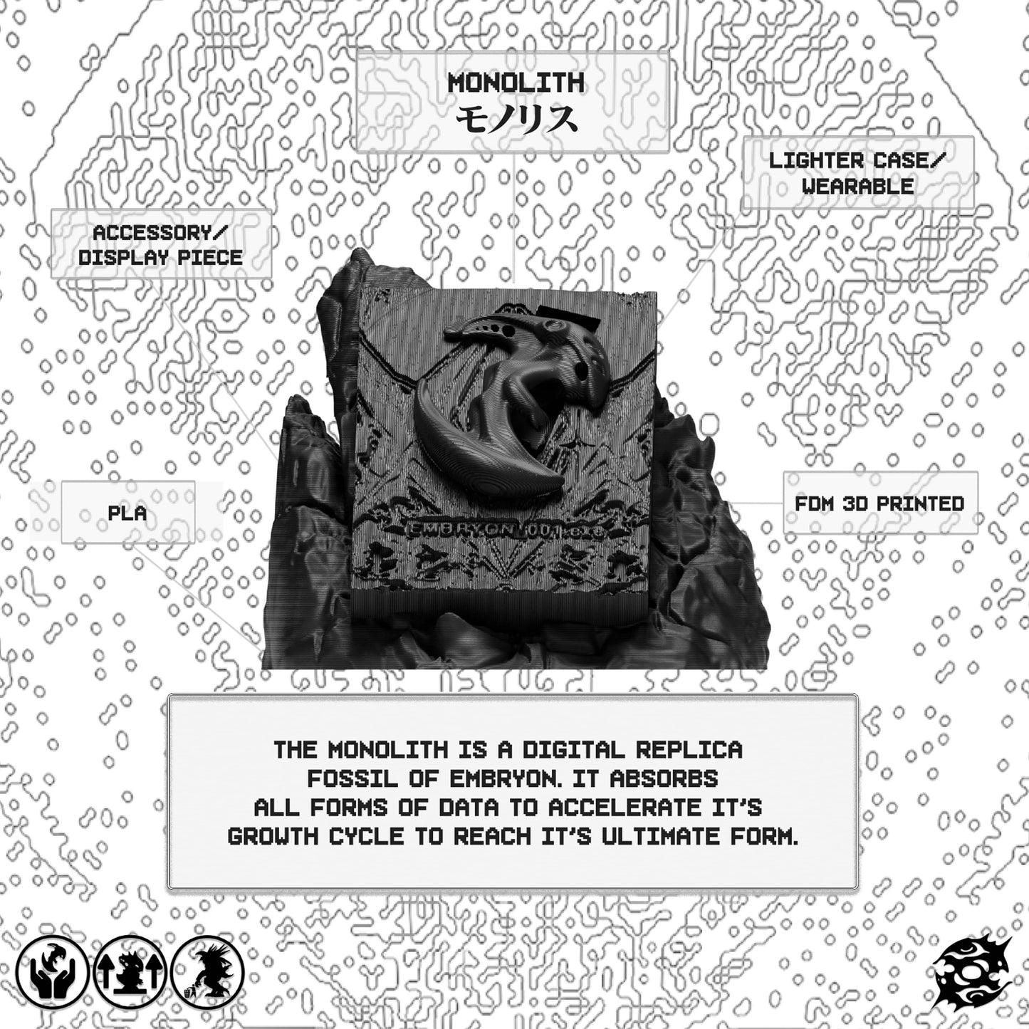 MONOLITH - 3D Sculpture/Display piece
